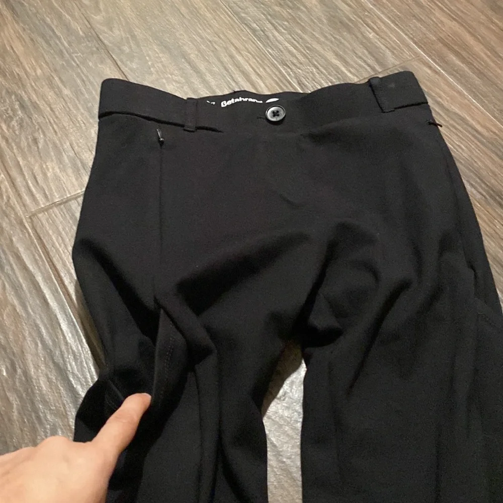 Betabrand black pull on pants
